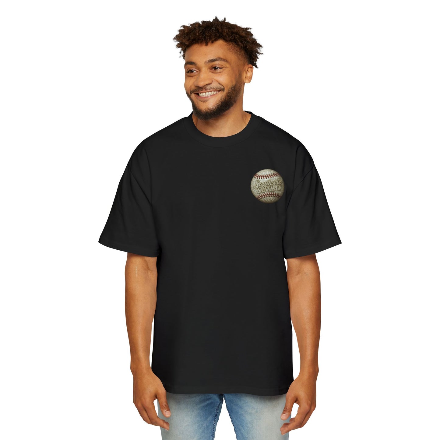 Southside Outlaw "RED-FKN TX RANGERS" Tee (OVERSIZED)