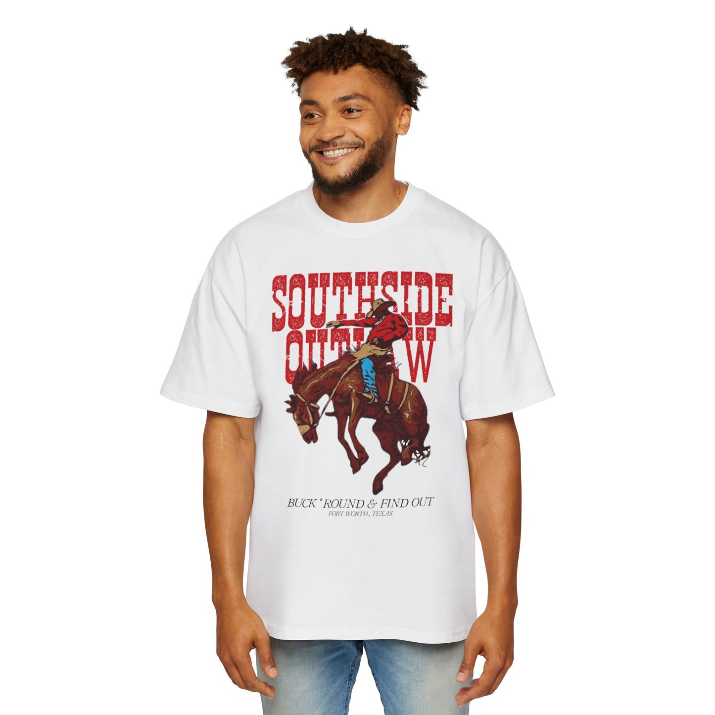 Southside Outlaw "Buck 'Round & Find Out" Tee (OVERSIZED)