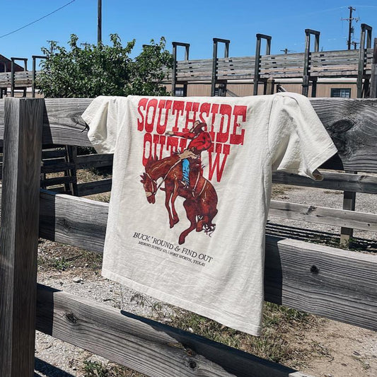 Southside Outlaw "Buck 'Round & Find Out" Tee (OVERSIZED)